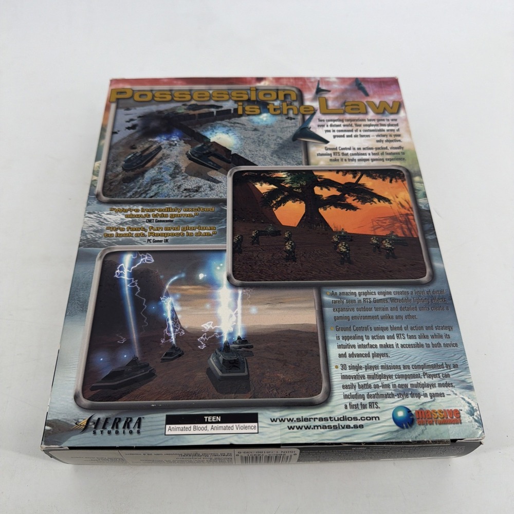 Ground Control PC CD-Rom Big Box COMPLETE Vintage 2000 - Picture 2 of 8